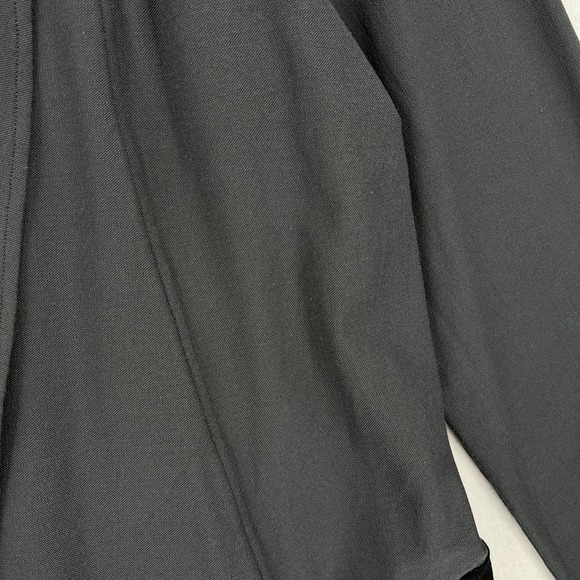 EILEEN FISHER Jacket Womens Large Gray Black Lightweight Washable Stretch Crepe - Picture 10 of 15